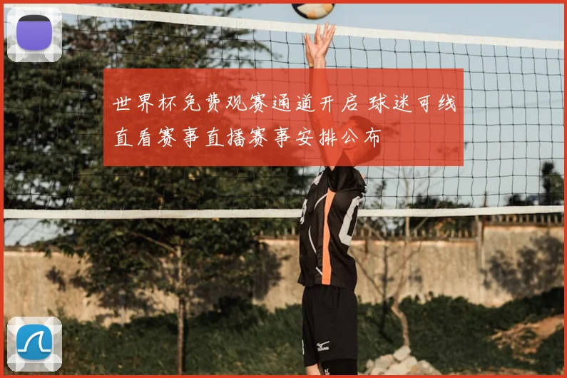 世界杯免费观赛通道开启 球迷可线直看赛事直播赛事安排公布